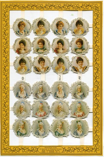Oblaten scrap die cut chromo