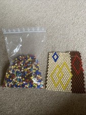 580 gr. Vintage Walzenperlen aus Glas DDR Glasperlen Ostalgie Perlen Untersetzer