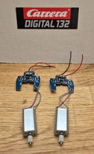 2× Originale Carrera Digital 132 Decoder Blau + Motor + Ritzel F1 Formel 1 Auto