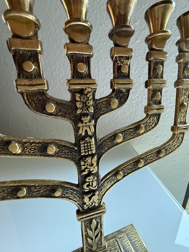 Menorah kerzenhalter bronze - kerzenhalter,