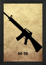 GUN M16 Gerahmtes Wandbild