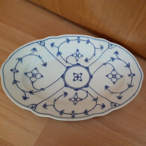 Servierplatte indisch blau