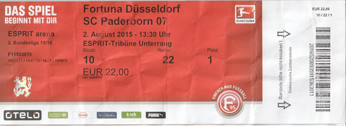 Ticket fortuna düsseldorf - ticket,