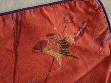 BASETTI GRANFOULARD Kissenhülle Orange, 40x40, Blumenmuster, BW, RV