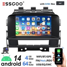 DAB+ 4+64GB Android 14 Autoradio Carplay Für Opel Astra J 2010-2014 GPS Navi RDS