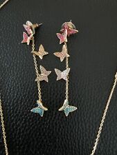 Swarovski Set Lilia Halskette Schmetterling und Lilia Ohrringe 