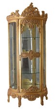Vitrinenschrank Gold Barock