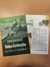 Eberhardt Anbau Gerätereihe Traktor Prospekt Brochure  M1