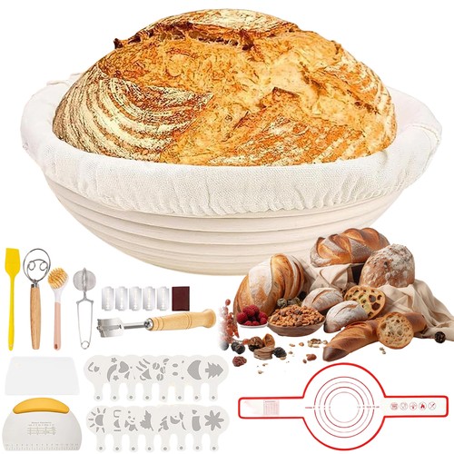 Brot gärkorb set rund 23cm - gärkorb,