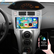 2+32GB Android 15 Autoradio GPS Navi Apple Carplay Für Toyota Yaris P9 2005-2012