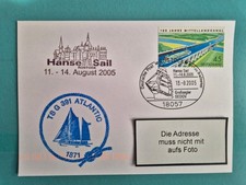 Postkarte mit Schiffsstempel