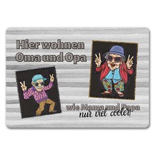 Hier wohnen Oma und Opa