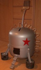 XXL Sparschwein Raumstation ? ~68cm Unikat Metall Spardose Sparbüchse Mir Deko