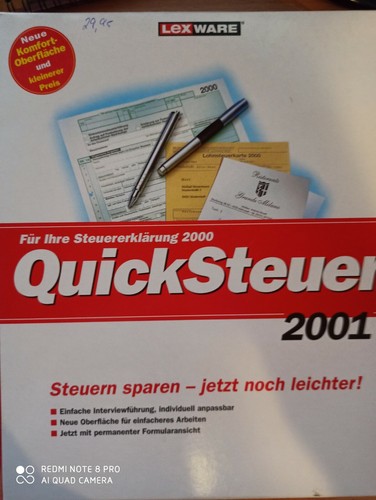 Quicksteuer 2001 - quicksteuer, (lexware)