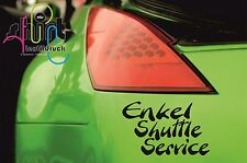 A 790 - Enkel Shuttle Service Autoaufkleber Enkeltaxi Taxi Aufkleber Oma Opa