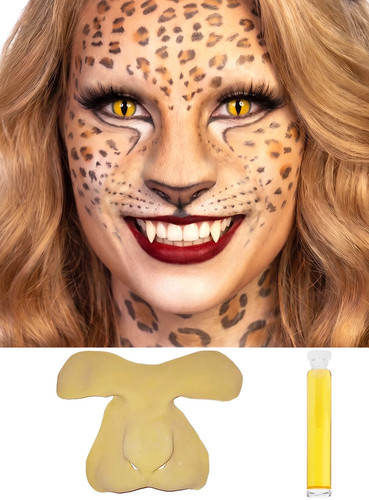 Wildkatze maske aus latex zum - latex,