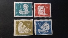 DDR Michel Nr.256 - 259 ; 200. Todestag von Johann Sebastian Bach postfrisch