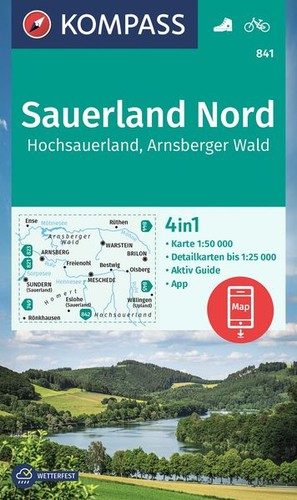 Kompass wanderkarte 841 - wanderkarte,