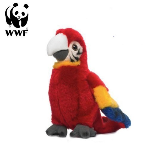 Wwf plüschtier hellroter ara - hellroter,