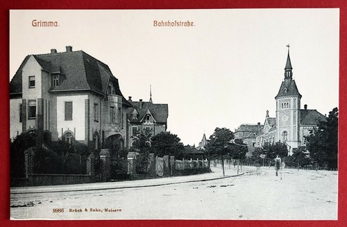 Grimma 1910 blick in - blick, die