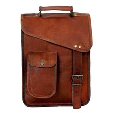 Handgemachte Leder Reise Messenger Büro Umhängetasche Laptop-Tasche Computer