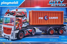 PLAYMOBIL City Action 70771 Lastwagen LKW Container Cargo Anhänger NEU/OVP