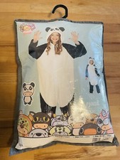 Kinderkostüm | Overall mit Kapuze | Panda | Karneval Fasching Halloween | Unisex