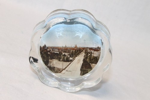Alt andenken glas paperweight - andenken,