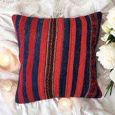 40x40 Kelim Kissen Orientalische Handgewebt Traditionell Kissen