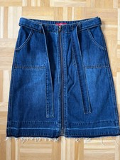 S. Oliver Rock Jeansrock A-Linie Gr. 38 ausgefranster Saum