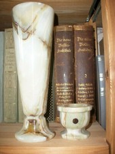 VASE u. Kerzenhalter, ONYX