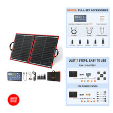Faltbares Solarpanel 100W