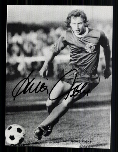 Heinz flohe autogrammkarte dfb - autogrammkarte,