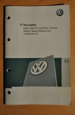 Serviceplan Serviceheft Scheckheft VW Touran 1T1 1,9TDi 77KW EZ 11/05