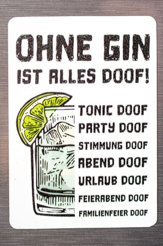 Kühlschrankmagnet gin und - kühlschrankmagnet,