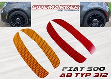 SML Fiat 500 312 Reflektoraufkleber Sidemarker Set orange/rot