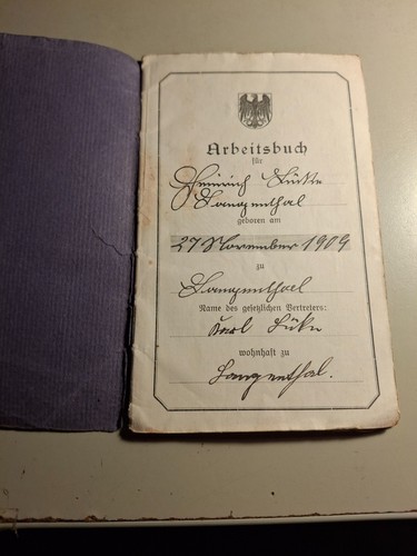 Altes arbeitsbuch langenthal - langenthal, /