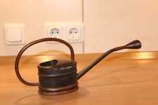 Omas hübsche Orchideen Giesskanne aus der Sammlung, Kupfer / Messing, 70er Jahre