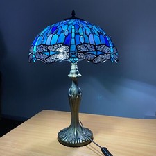 Tiffany blaue Tischlampe 16