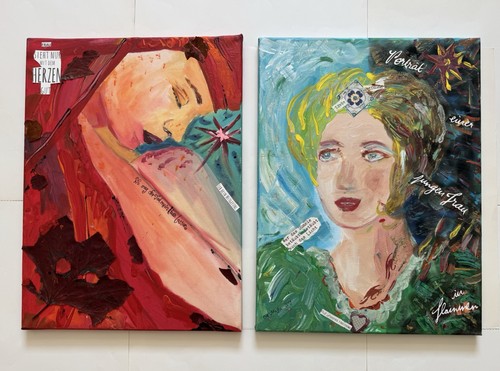 Portrait original signiert - 2x,