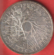 1989 BRD 10 DM 40 Jahre