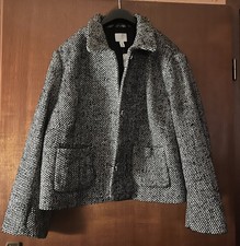 ❤️ H&M Jacke Schwarz Weiss