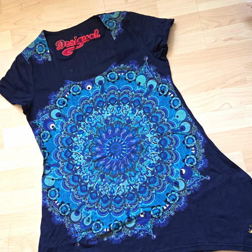 Desigual damen shirt blau - desigual, t-shirt