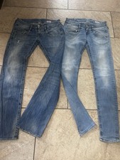 Zwei tolle Jeans Hosen von Herrlicher Gr.28 L32 Blau Straight Cut