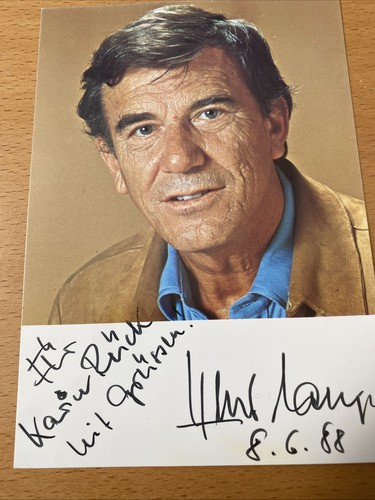 Helmut lange autogrammkarte - helmut,