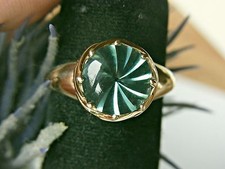 SCHMUCK-STCK Ring Gold FLUORITH Sogni D'oro Facettenreich 63 20 Zertifikat 850 