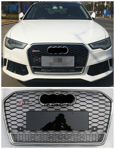 Rs6 stil grill - chrom, silber