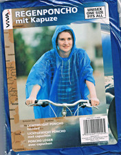 Leichtgewicht Fahrrad Regenponcho mit Kapuze, Regenumhang,