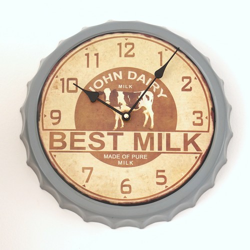 Wanduhr best milk mit - wanduhr,