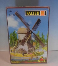 Faller H0 B 231 Bausatz Kit Windmühle mit Wasserrad m. E Motor in OVP #5737